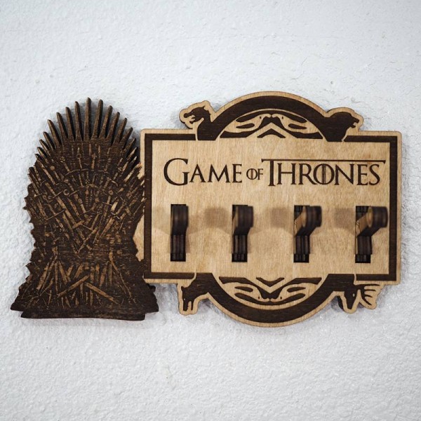 Game Of Thrones Logolu Ahşap Anahtarlık